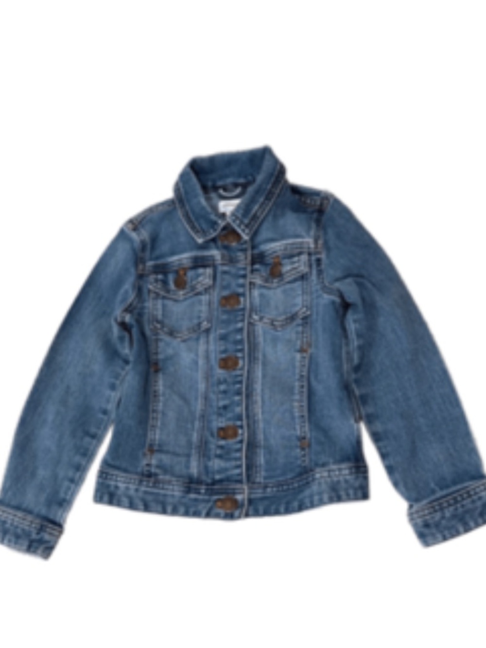 J.Crew Kids Blue Jean Jacket Size 4/5 | Denim | Button-Up | Fast Ship! - Picture 2 of 7